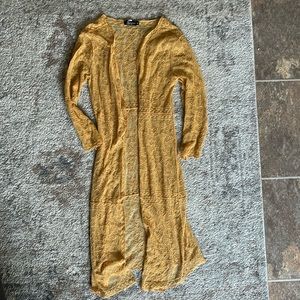 Mustard yellow cardigan size medium